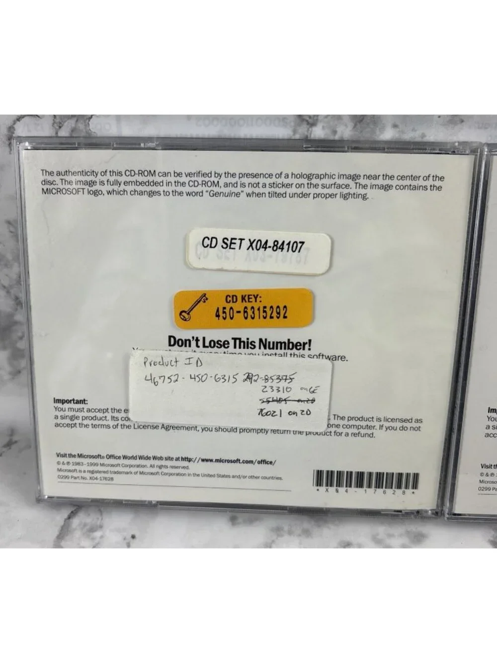 *Microsoft Office 2000 Premium 4 CDs Set With Keys